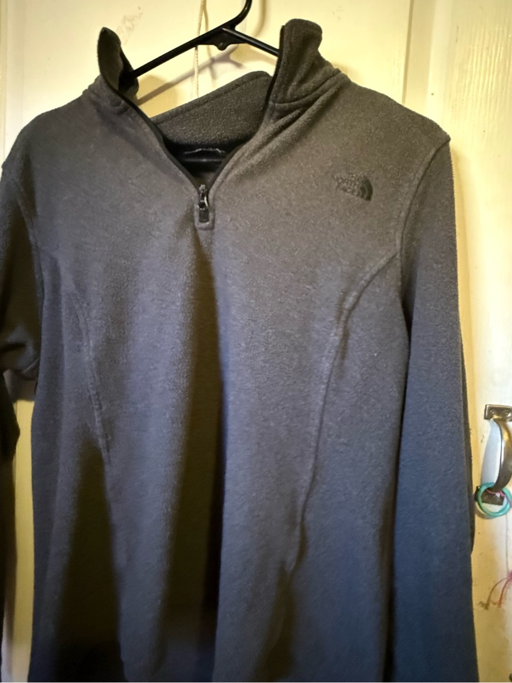The North Face Women's Dark Gray Quarter-Zip Fleece